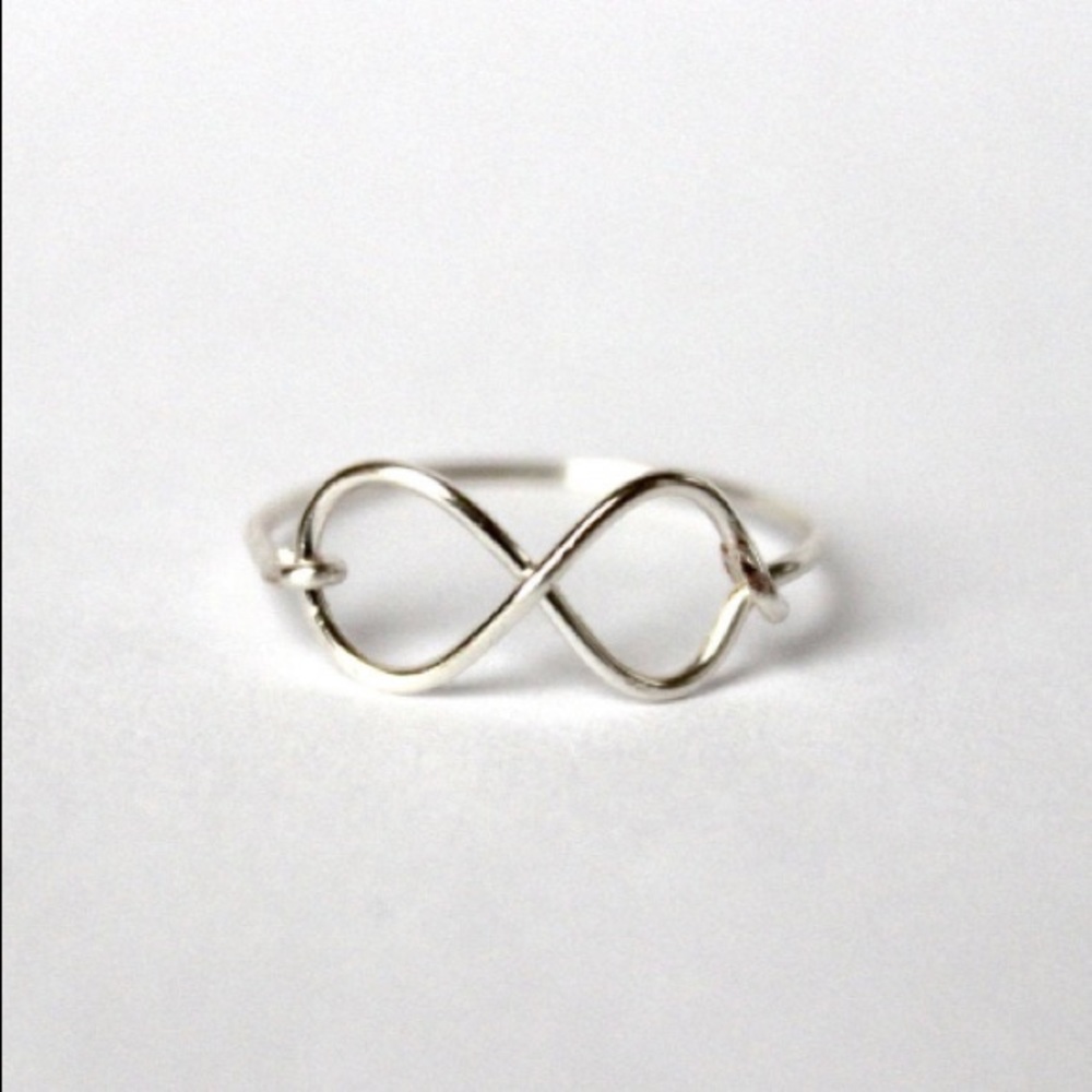 Dainty Sterling Silver infinity sign ring